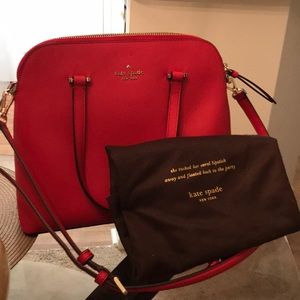 Kate Spade Medium Dome Satchel in hotchili